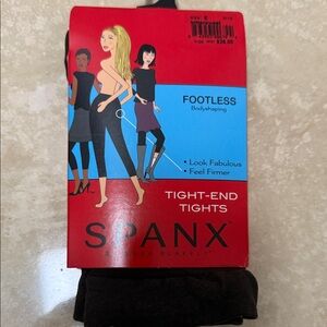 SPANX Black Tight-End Footless Tights